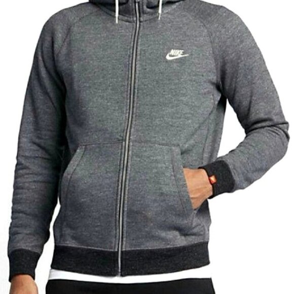 Nike Black and Gray Sweatshirt Hoodie - Picture 1 of 11
